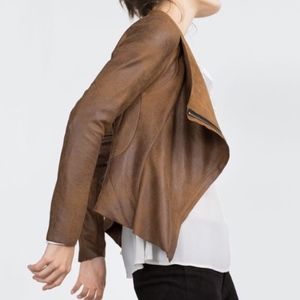 Zara Draped Zippered Jacket